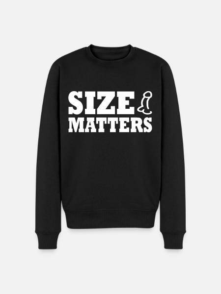 Penis size matters - Men's Premium Organic Jumper - black