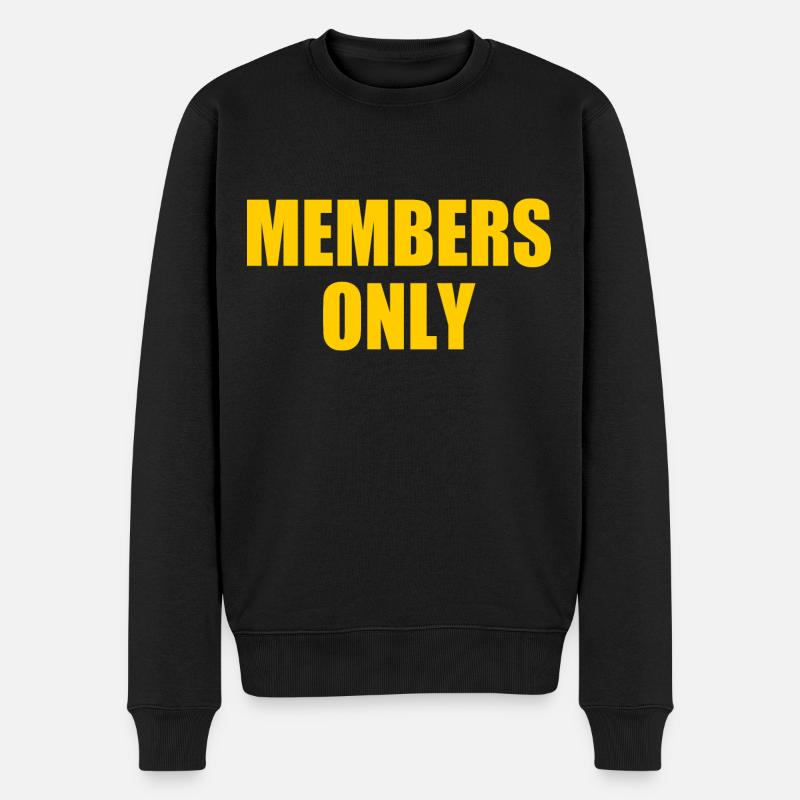 Members only - Pull Premium bio Homme - noir