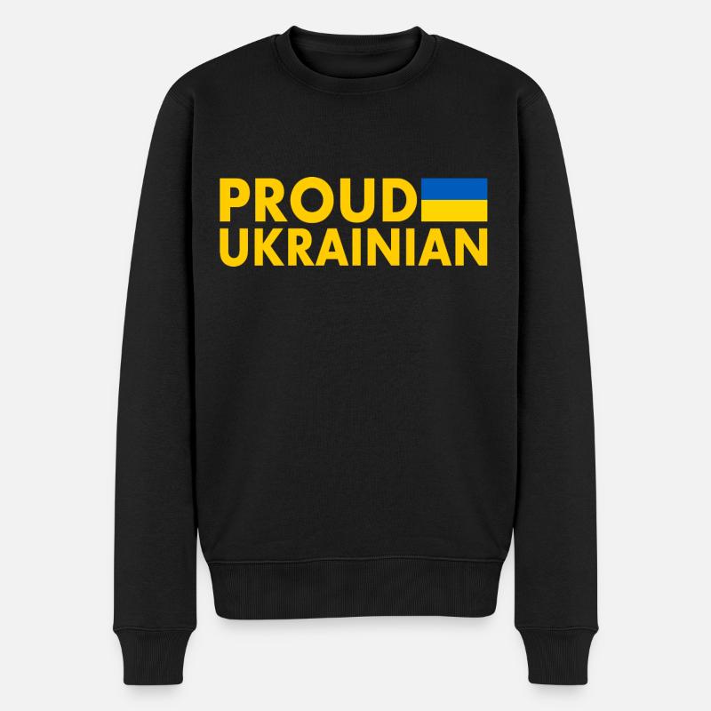 Proud ukrainian - Pull Premium bio Homme - noir