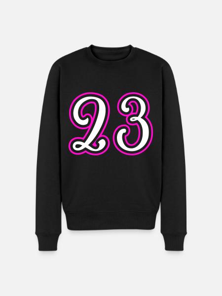 23 Number number - Men's Premium Organic Jumper - black