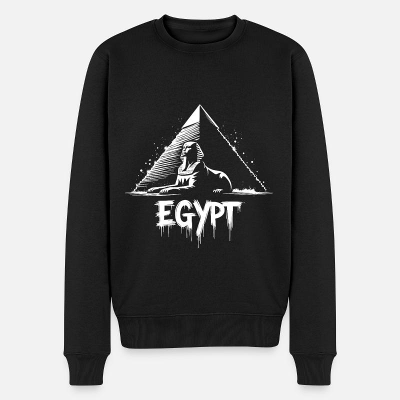 Pyramide du Sphinx d’Égypte - Pull Premium bio Homme - noir