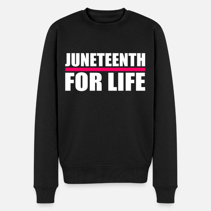 juneteenth - Pull Premium bio Homme - noir