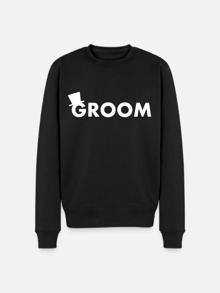 Groom - Men's Premium Organic Jumper - black