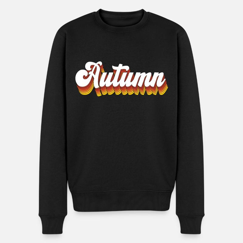 Autumn - Männer Premium Bio Pullover - Schwarz
