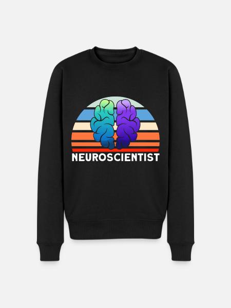 Neurobiology Neuroscientist Gift - Men's Premium Organic Jumper - black