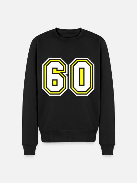 Symbole de 60 chiffres - Pull Premium bio Homme - noir