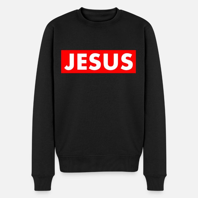 Jesus - Pull Premium bio Homme - noir