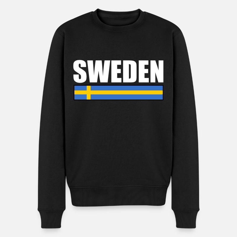 Schweden - Männer Premium Bio Pullover - Schwarz