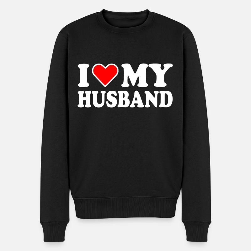 I love my husband - Pull Premium bio Homme - noir