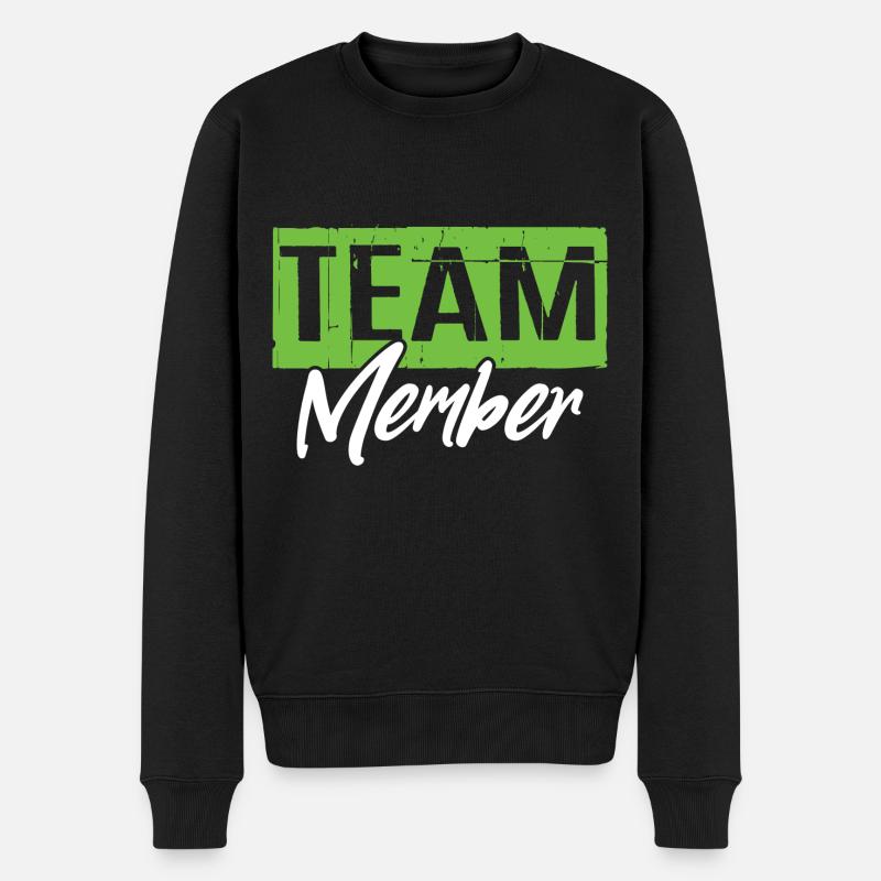 Team Member - Männer Premium Bio Pullover - Schwarz