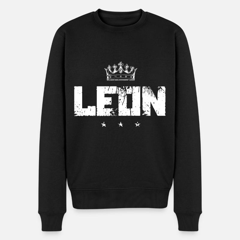 Léon - Pull Premium bio Homme - noir
