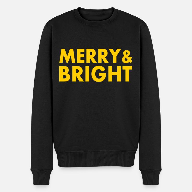 Merry and bright - Pull Premium bio Homme - noir