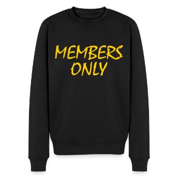 Members only - Männer Premium Bio Pullover - Schwarz - Vorne - Nico (187cm)