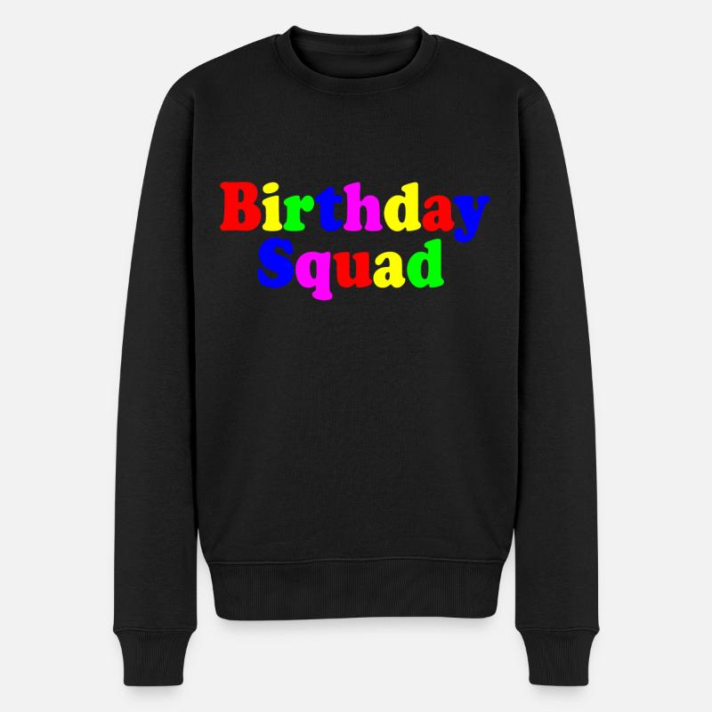 Birthday squad - Männer Premium Bio Pullover - Schwarz