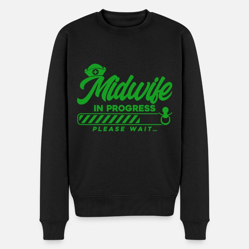 Doula Obstétricien Cadeau - Pull Premium bio Homme - noir