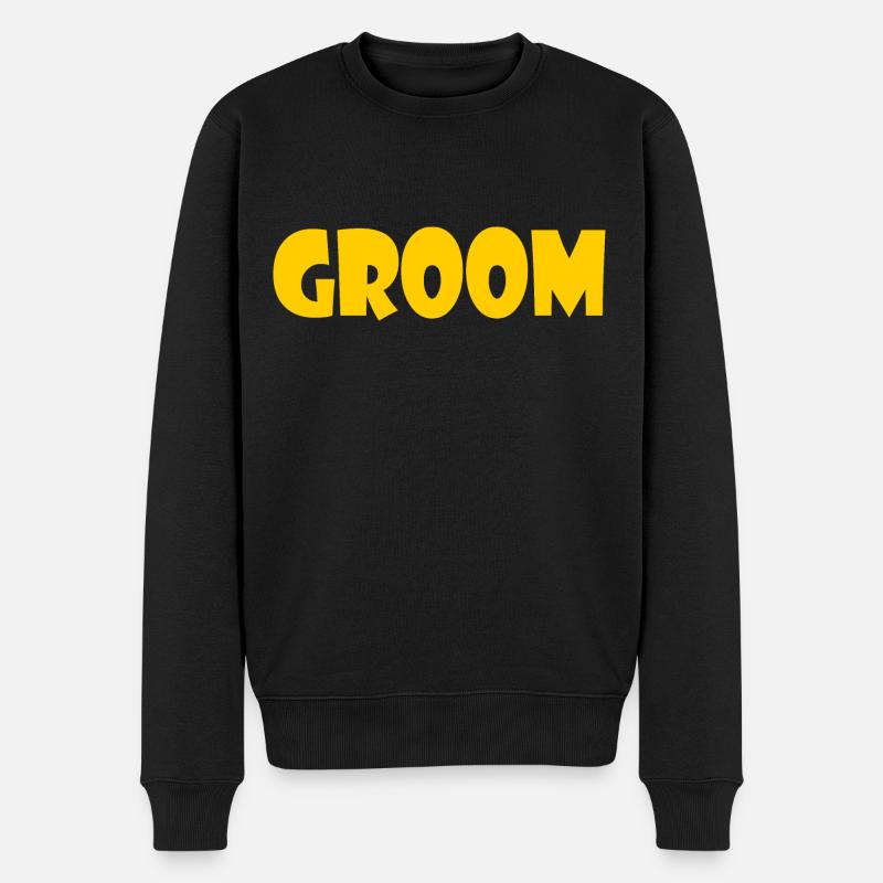 Groom - Männer Premium Bio Pullover - Schwarz