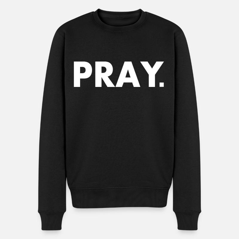 Pray - Pull Premium bio Homme - noir