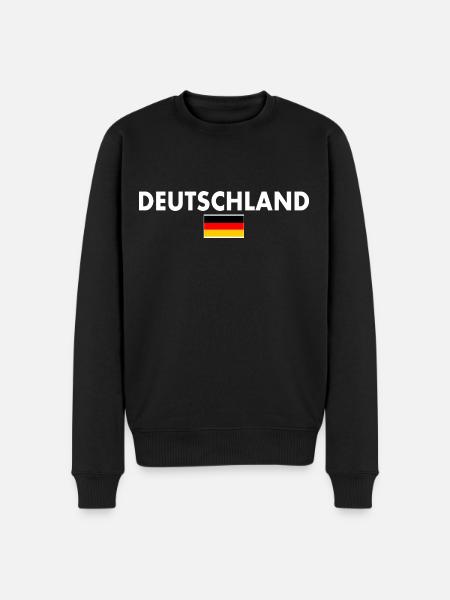 Deutschland - Männer Premium Bio Pullover - Schwarz