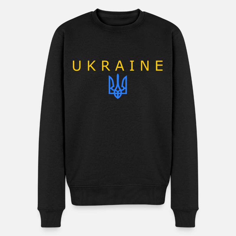 Ukraine - Pull Premium bio Homme - noir