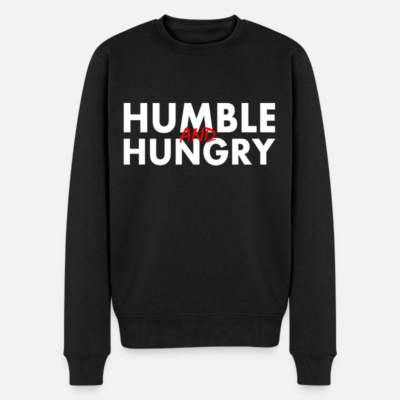 Humble and hungry - Pull Premium bio Homme - noir