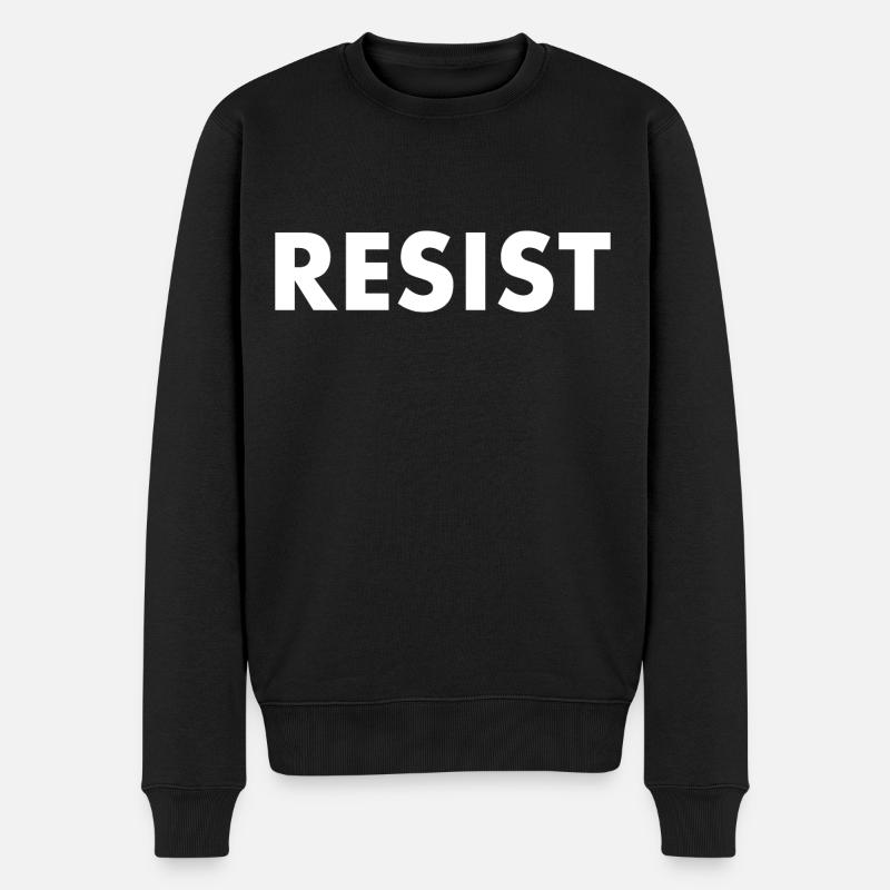 Resist - Männer Premium Bio Pullover - Schwarz