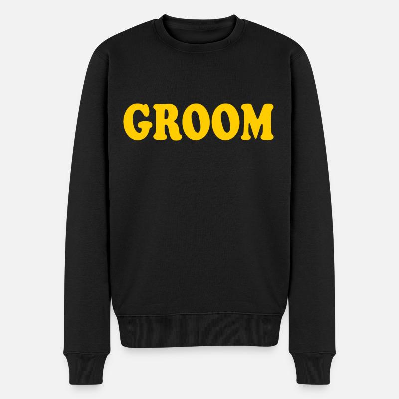 Groom - Männer Premium Bio Pullover - Schwarz