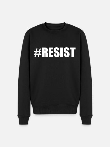 Resist - Men's Premium Organic Jumper - black