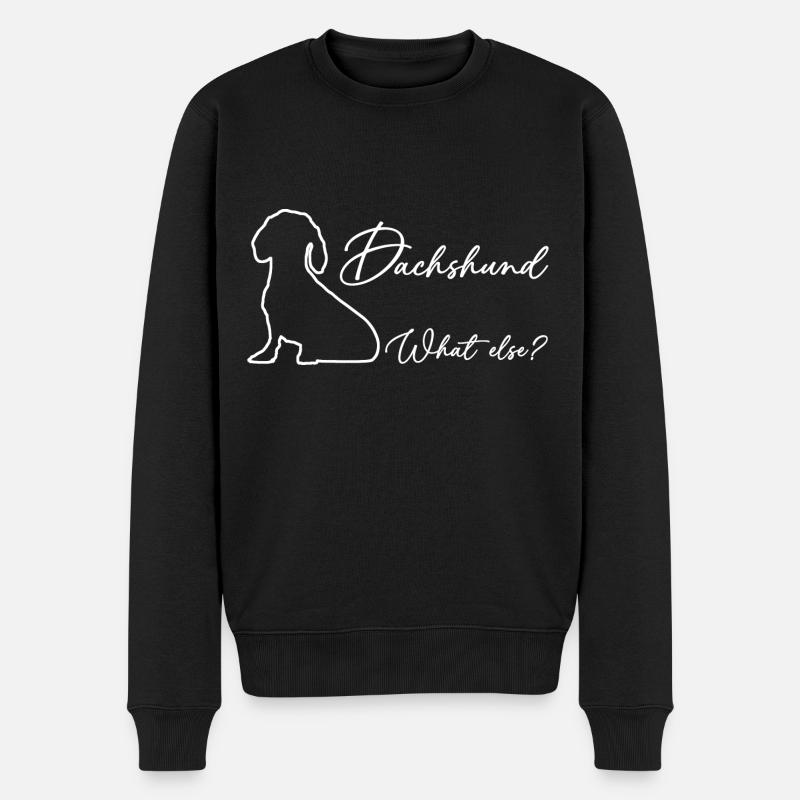 Teckel, quoi d’autre? - Pull Premium bio Homme - noir