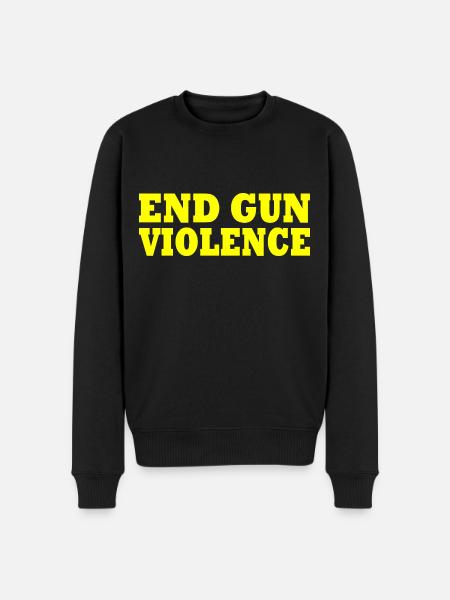 End gun violence - Men's Premium Organic Jumper - black