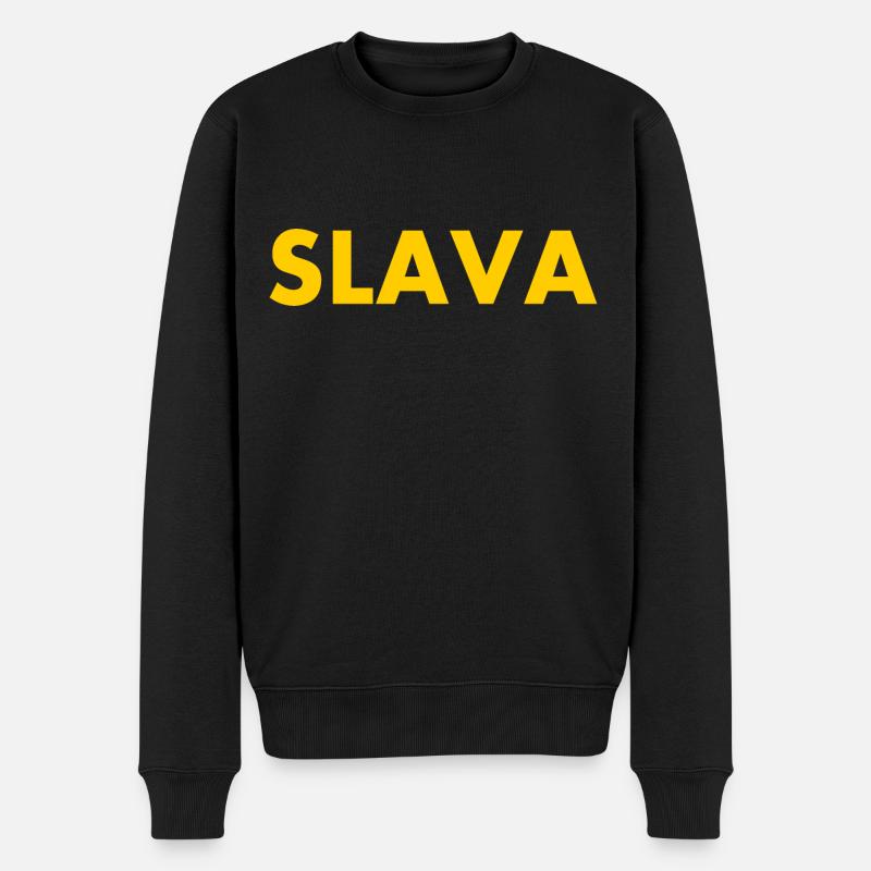 Slava - Pull Premium bio Homme - noir