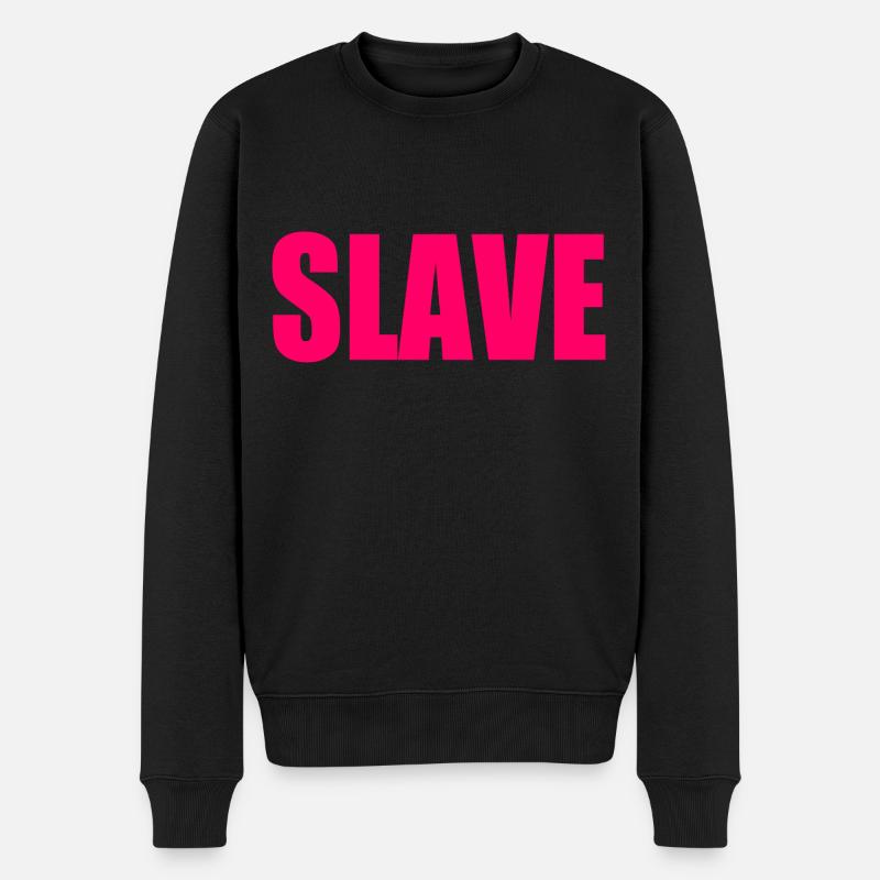 Slave - Männer Premium Bio Pullover - Schwarz