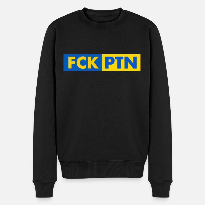 Fck ptn - Männer Premium Bio Pullover - Schwarz