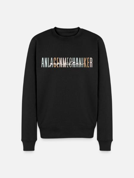 geprüfter Anlagenmechaniker - edles Design - Männer Premium Bio Pullover - Schwarz