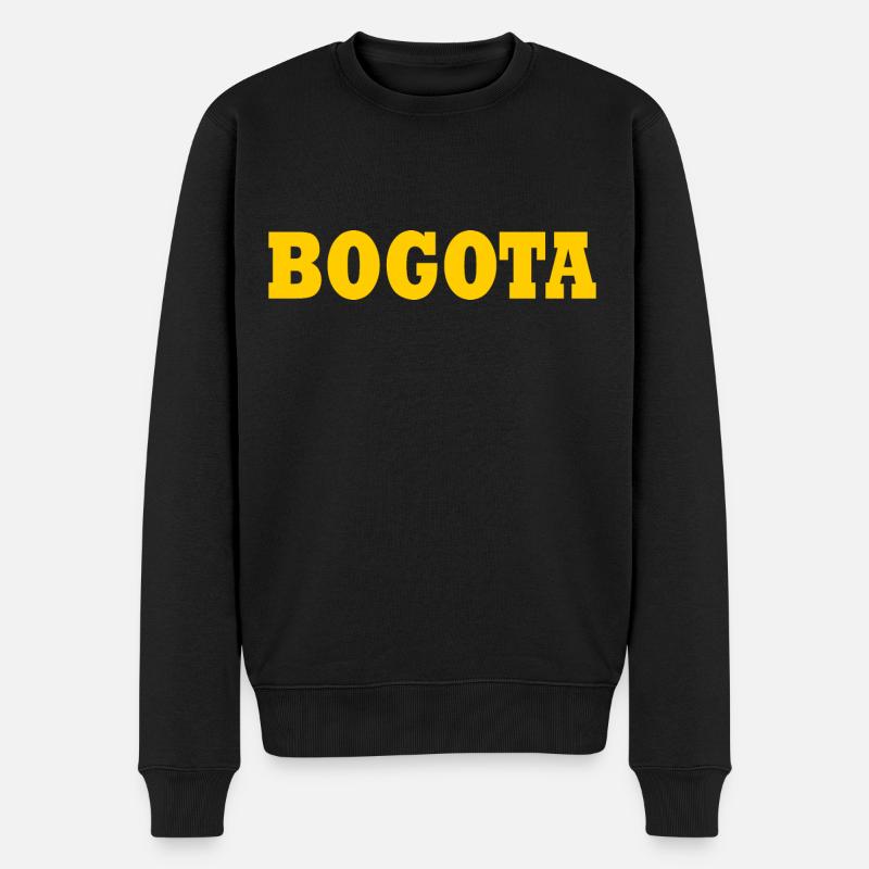 Bogota - Männer Premium Bio Pullover - Schwarz