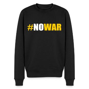 No war - Men's Premium Organic Jumper - black - Front - Nico (187cm)