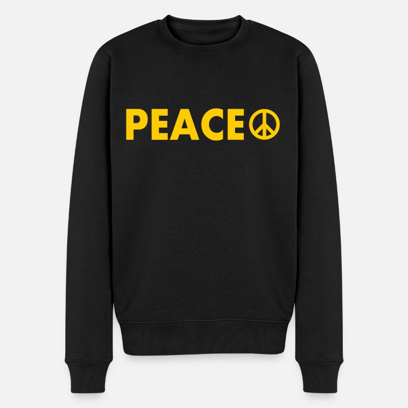 Peace - Pull Premium bio Homme - noir