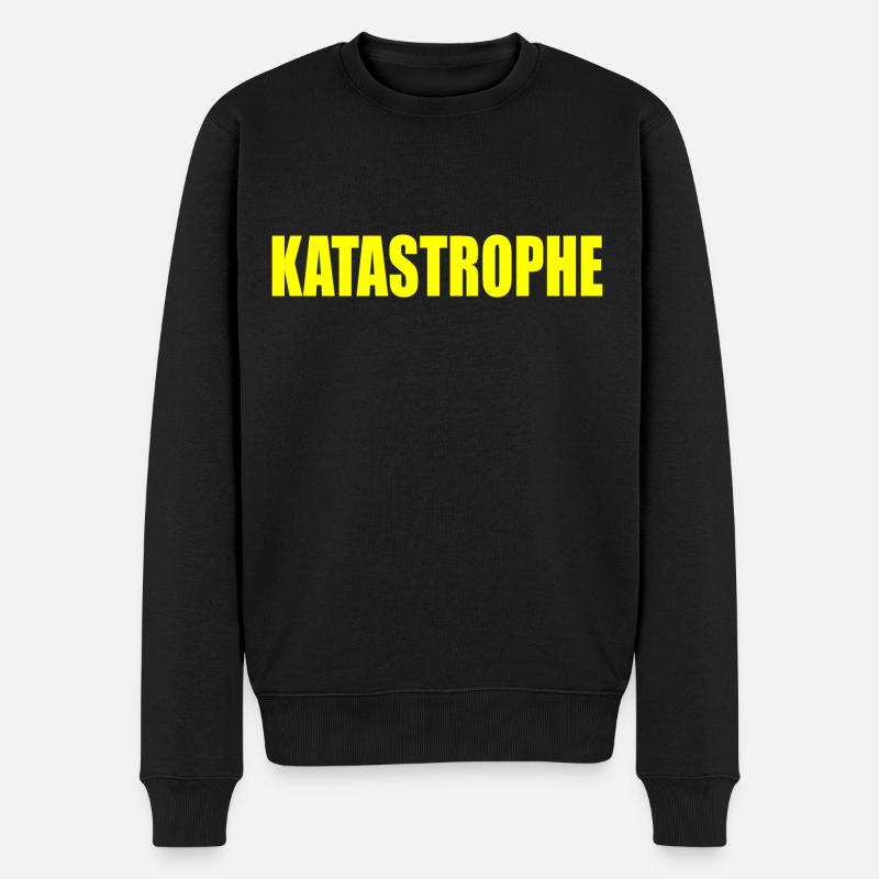 Katastrophe - Männer Premium Bio Pullover - Schwarz