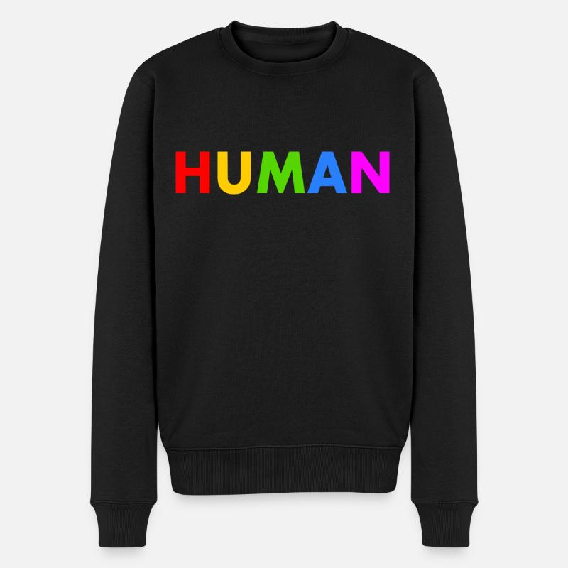 Human - Pull Premium bio Homme - noir