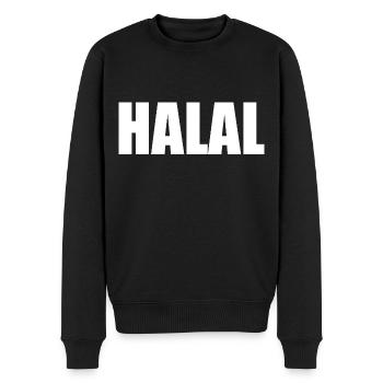 Halal - Männer Premium Bio Pullover - Schwarz - Vorne - Nico (187cm)