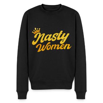Rechte der Frauen Ermächtigung Feministisch Gesche - Männer Premium Bio Pullover - Schwarz - Vorne - Nico (187cm)