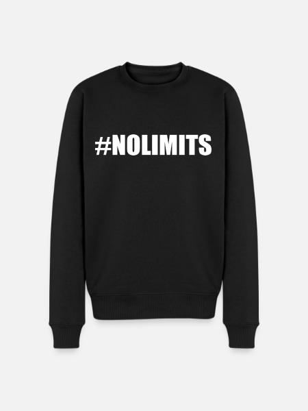 No limits - Men's Premium Organic Jumper - black