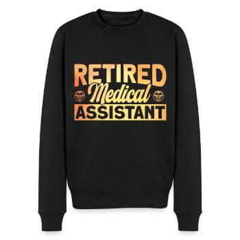 Medizinische Schule Assistentin im Gesundheitswese - Männer Premium Bio Pullover - Schwarz - Vorne - Nico (187cm)
