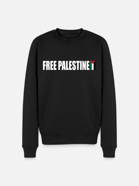 Free palestine - Men's Premium Organic Jumper - black