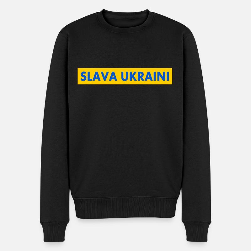 Slava ukraini - Pull Premium bio Homme - noir