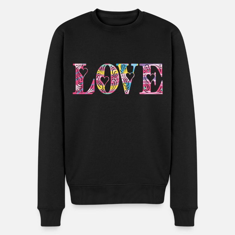 Amour - Pull Premium bio Homme - noir