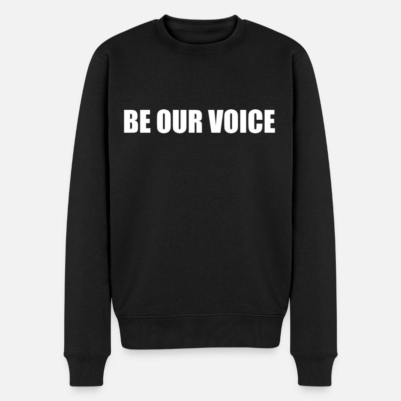 Be our voice - Pull Premium bio Homme - noir