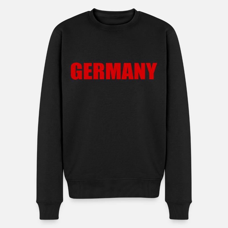 Deutschland - Männer Premium Bio Pullover - Schwarz