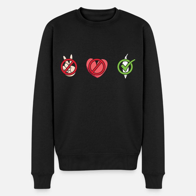 Kayaker Peace Love Kayaking - Männer Premium Bio Pullover - Schwarz