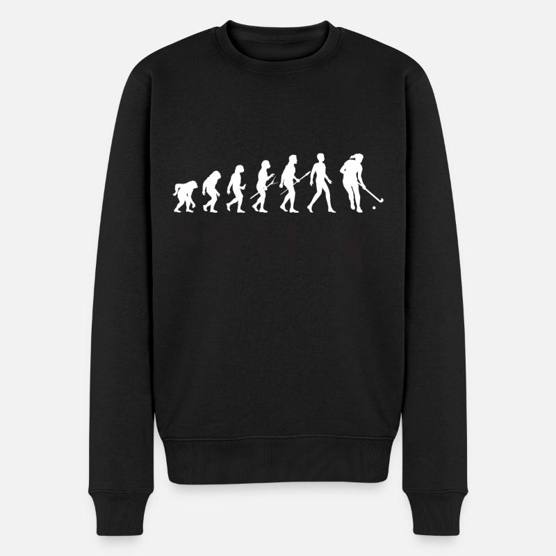 Evolution Feldhockey Geschenk Feldhockey Spieler G - Männer Premium Bio Pullover - Schwarz