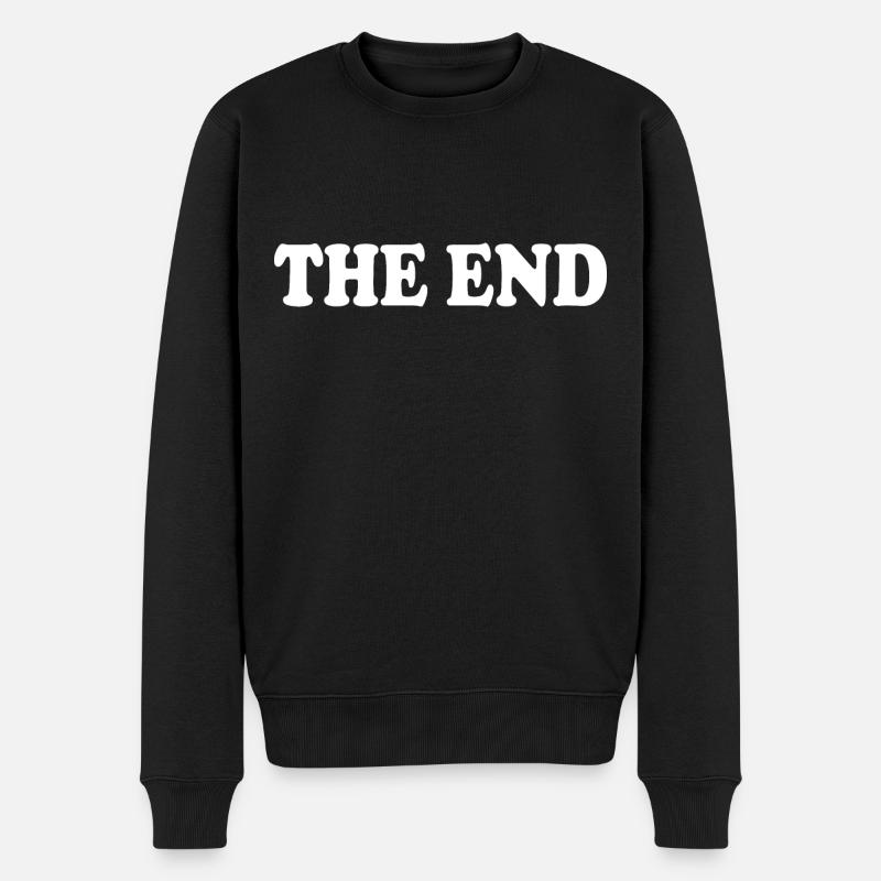 The end - Männer Premium Bio Pullover - Schwarz